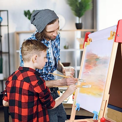 Joyooss Easel Paper Roll, Drawing Art Paper Roll Wide 18" x 984" Long (82 Feet) Painting Roll of Paper Kid Art and Craft Coloring White Paper for Kids Wrapping Doodle Gift 2 Packs - size: 18 Inch 2 Rolls