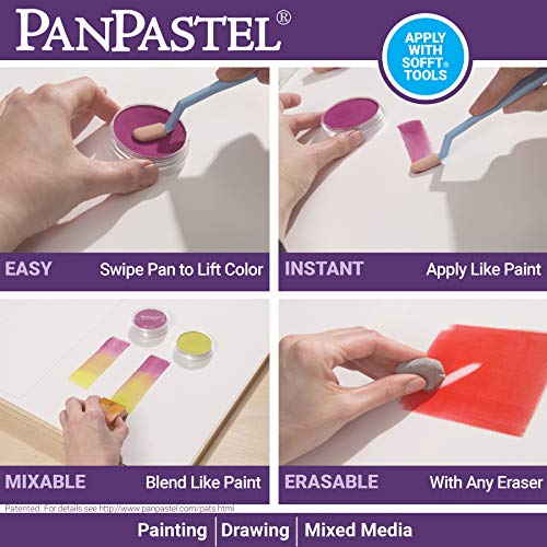 PanPastel Artist Pastels by GOLDEN, Painting Set, 20 Color, Professional Artist Pastels, Unique Pan Format (cake-like)