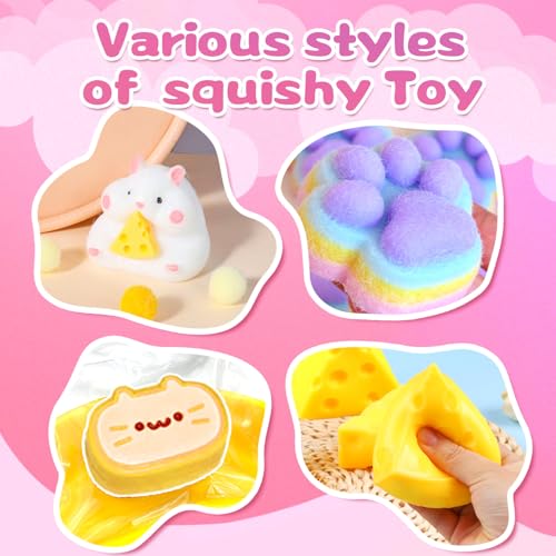 HOOLYUK Taba Toy Squishy Kit, DIY Squishy Making Kit 1:1 AB Liquid Silicone, FuFu Squishy Kit with Mold - Stress Relief Entertainment Gifts for Any Occasion