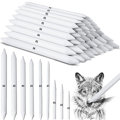 Fulmoon 288 Pcs Blending Stump and Tortillion Set Paper Art Blenders for Drawing Sketch Shading Pencil Oil Pastel Blender Tools Drawing Supplies for Artists Students and Beginners (Assorted) - style: Assorted