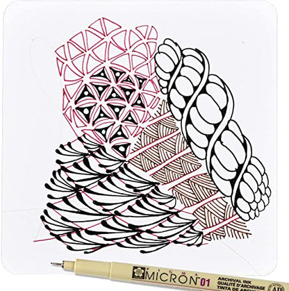 SAKURA Pigma Micron Fineliner Pens - Archival Black Ink Pens - Pens for Writing, Drawing, or Journaling - Assorted Point Sizes - 6 Pack - size: 6 Count (Pack of 1)