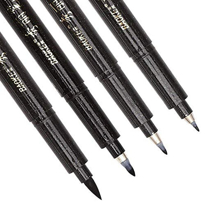 Refill Hand Lettering Pens, 4 Size Black Ink Calligraphy Pen Brush Lettering Pens Markers for Beginners Writing, Card Making, Signature, Illustration, Design, Art Drawing