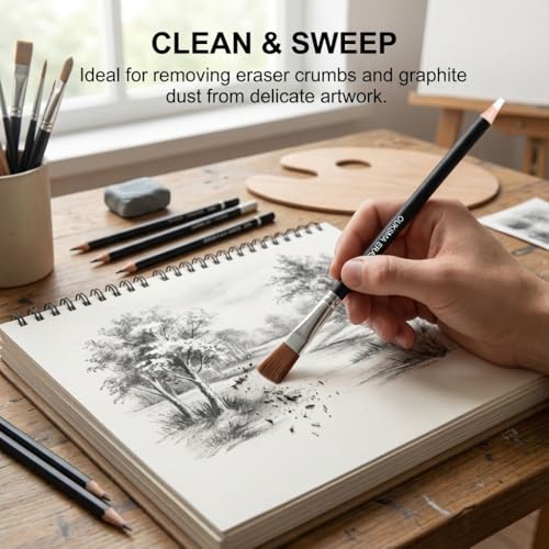 Eraser Pencil Set with Brush and Sharpener, Precision Detail Erasers for Sketching, Drawing, Highlights, Texture Shaping, Art Supplies (10 Eraser Pencils + 4 Sharpeners) - style: 10 Eraser Pencils + 4 Sharpeners