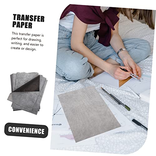Lurrose Graphite Transfer Tracing Paper A4 100 Sheets of Carbon Copy Paper for Art and Crafts for Sketching and DIY Projects
