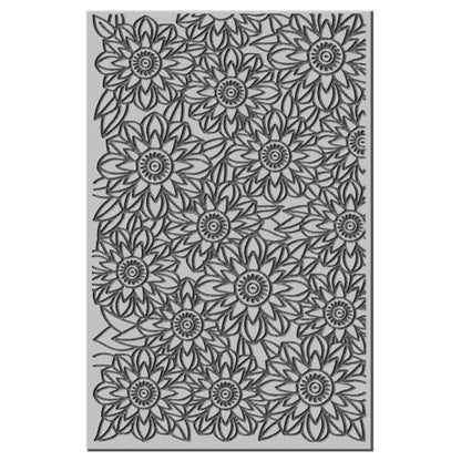 CHGCRAFT Flowers Clay Texture Mat Clay Modeling Pattern Pad Leaves Texture Sheets for Polymer Clay Making Earrings Jewerly Tools, 3.9x2.6x0.1inch - style: Mandala