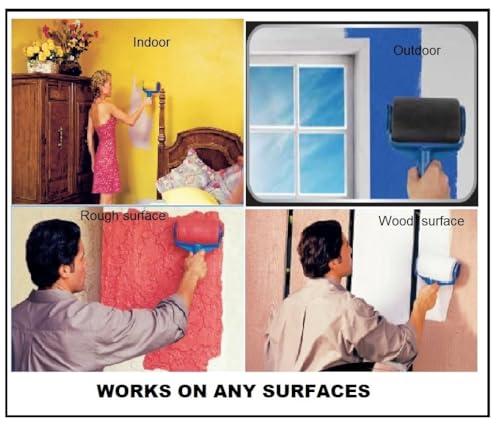 PAINT RUNNER® a registered trademark, 7pc set - THE ORIGINAL Product - A self-contained painting system, paint without dipping & dripping and no mess. Made in Indonesia. Original got even better.