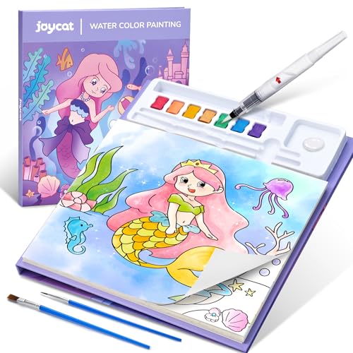 JoyCat Paint with Water Coloring Books for Toddlers, Watercolor Painting Sets for Kids Ages 3-5 4-8, Arts and Crafts Drawing Activities Toy Birthday Gifts for Boys Girls (Underwater World) - style: Underwater World