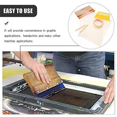 FAVOMOTO 1set Professional Screen Printing Scraper Kit for Ink Application and Wear Resistant Squeegees for Graphic and Textile Printing for Craft