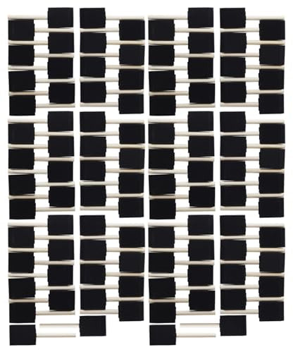 Bates Foam Paint Brushes, 2-Inch, 100 Pack - Sponge & Foam Brushes for Painting, Staining & Mod Podge - color: Black, size: 2 inch, 100 Pack