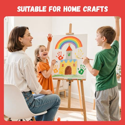 Simetufy 12 Pack 16x20 Inch Flat Canvas Panels Large Painting Canvas Boards - 8 Oz Triple Primed 100% Cotton Acid Free White Blank for Acrylic, Oil Paints - size: 16"x20"
