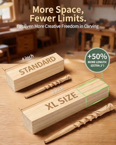 Basswood Carving Blocks for Beginners - 16Pcs 6" x 1" x 1" Soft Whittling Wood Blanks - Ready to Use for Crafts Adults Woodworking Projects - color: 16 PCS (6" x 1" x 1")