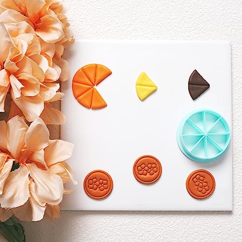 TAINSKY Color Recipe Wheel Polymer Clay Cutter Tool, Polymer Clay Recipe Cutter Guide