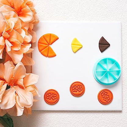 TAINSKY Color Recipe Wheel Polymer Clay Cutter Tool, Polymer Clay Recipe Cutter Guide