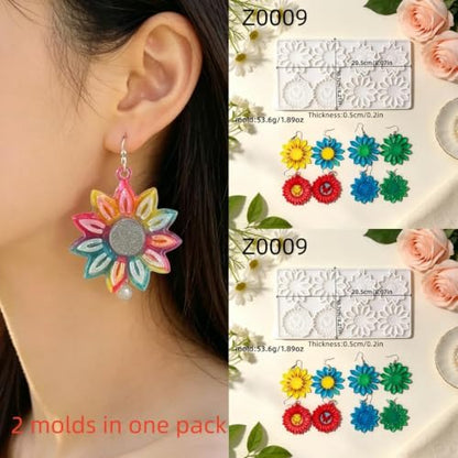 Earrings Silicone Molds (Rectangular)