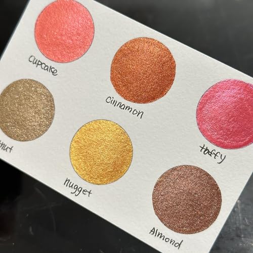 IUILE Handmade Watercolor Paints - Autumn 2022 Half Pan Set (6 colors) - color: Autumn 2022