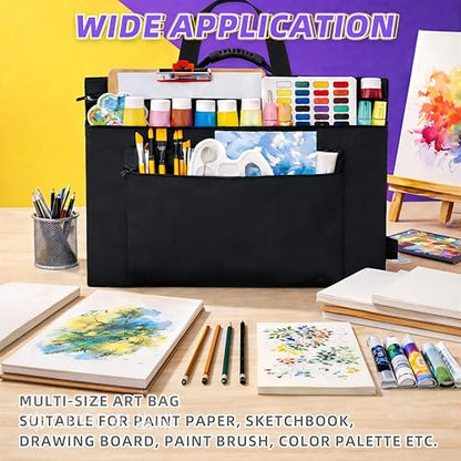 JJRING 32x42 Art Portfolio Tote Bag - Large Carrying Storage Case with Handle & Adjustable Shoulder Strap, Portfolio Folder for Artwork, Posters, Canvas, Drawing Boards - size: 32''*42''