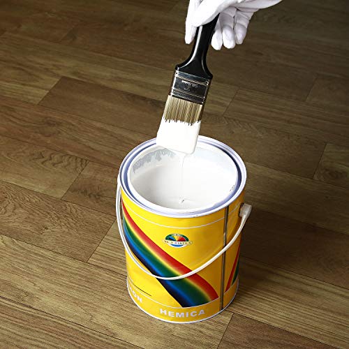KINJOEK Paint Brush 14 Packs 1 Inch, Home Wall Trim House Chip Paintbrush Set, Professional Multi-Purpose Home Repair Tools for DIY Paint Stains Varnishes Glues Acrylics Cabinet Deck Fence Edge Door - size: 1"