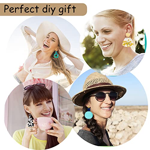 Polymer Clay Cutters, Majhulla 23 pcs DIY Clay Cutters Shapes for Polymer Jewelry Maker with Earring Cards Hooks DIY Plastic Bags Stain Steel Clay Earring Cutters for Polymer Jewelry Making