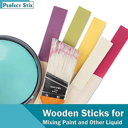 Perfect Stix "6"" Wooden Paint Paddles- Pack of 100ct" - color: 6" Paint Paddles