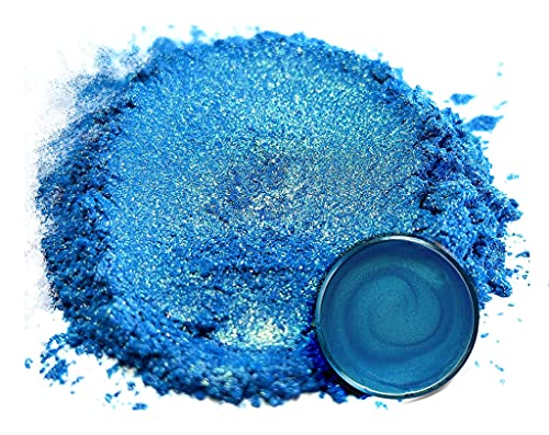 Eye Candy Mica Powder Pigment “Rainbow Blue” (50g) Multipurpose DIY Arts and Crafts Additive | Woodworking, Epoxy, Resin,Natural Bath Bombs, Paint, Soap, Nail Polish, Lip Balm - color: Rainbow Blue