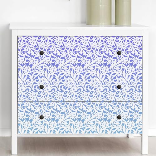 Stencils for Crafts Reusable Texture Stencils Background Stencil Leaf Floral Templates for Painting on Wood Furniture Card Canvas Paper Scrapbook - style: Floral