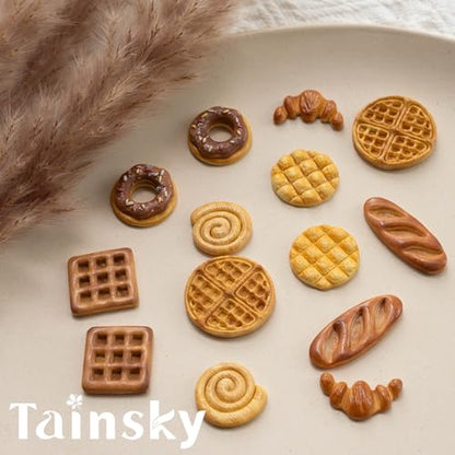 TAINSKY 16-Shape Bread Clay Cutters for Earrings & Snacks, Polymer Jewelry Design