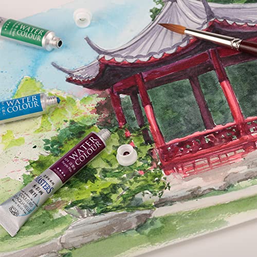 Marie's Masters Quality Watercolor Paint - Cadmium Yellow Light Hue, 9 mL - Concentrated Color, Pure Pigments, High Lightfastness Ratings - color: Cadmium Yellow Light Hue