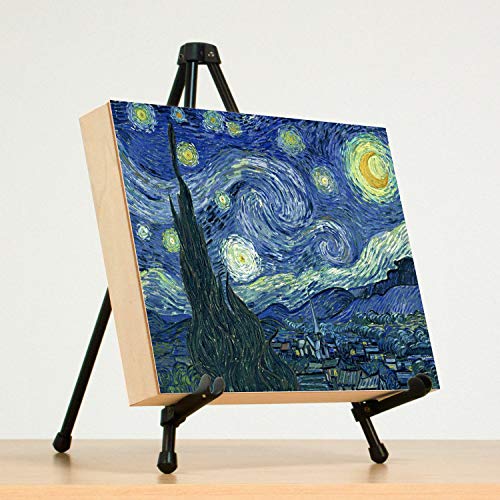 SD Studio Designs E-Z Tabletop Easel – Portable Folding Metal Art Easel for Painting, Drawing, Canvas & Display – Lightweight Steel, Black - size: 12" W x 11" D x 14" H, style: Tabletop
