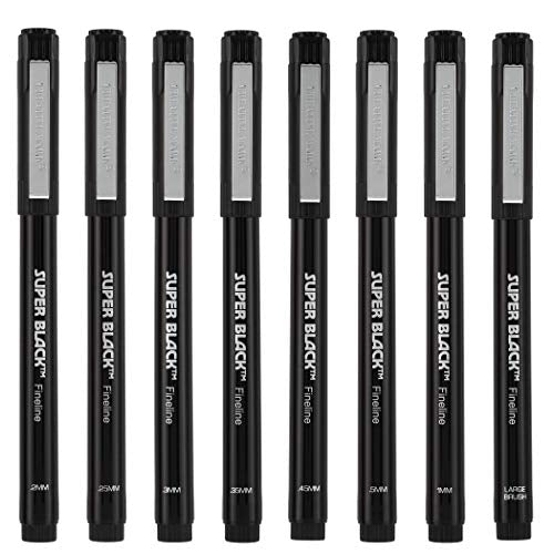 Jerry's Artarama Drawing Kit - SoHo Sketch Pad (9" x 12"), 8 Fineliner Art Pens, Perfect for Drawing Markers - Portable Sketching Pens Set for Artists, Students, Perfect for Field and Travel