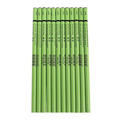 12pcs Soft Charcoal Pencil Set for Drawing,Sketching, Shading,Black Graphite Pencil Sticks,Back to School Stationery Gift for Artist, Hobbyist,Beginner - color: 12pcs*Soft