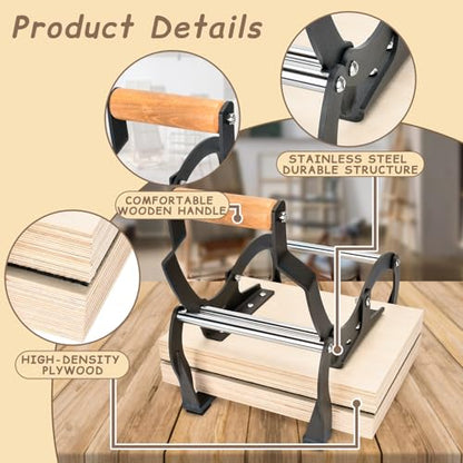 TOPOWN Linocut Press Machine, Printing Hand Lever Press Machine, Linocut Manual Printmaking Machine, A4 Size Lever Printmaking Press Machine with Felt Pad for Blocks up to About 25mm Thick - size: A4[8.27x11.69'']