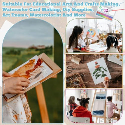 150 Sheets 8.5x11 Watercolor Paper Pad Cold Press Bulk Painting Paper - style: 8.5x11in-110LB/230GSM