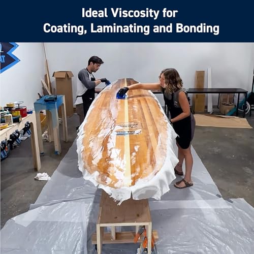 TotalBoat 5:1 Marine Epoxy Resin Kit for Bonding, Filleting, Coating, and Laminating - Use for Fiberglass, Wood, Carbon Fiber, Boat Building, Repairs, Woodworking (4.5 Gallon, Fast Hardener, Pumps) - size: 4.5 Gallons, style: Fast