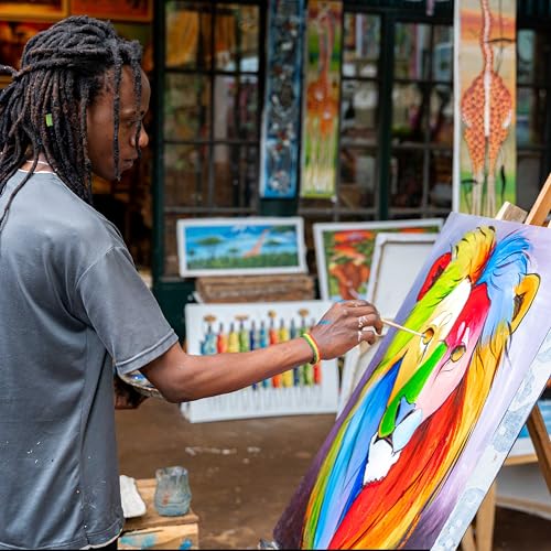 U.S. Art Supply Rectangle Stretched Canvas for Painting 18x60 inch Gallery Depth 1-1/2" Thick, 3-Pack - 12oz Acrylic Gesso Triple Primed, Professional Artist Quality, 100% Cotton - Oil, Pouring Paint - size: 18" x 60"