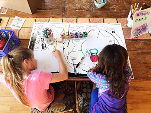 Surface Protector, Mess Mat, Art Mat, Craft Mat | Washable, Reusable | Protects Surfaces During Art and Craft Projects | Non Toxic Food Grade Silicone | Holds Firmly in Place