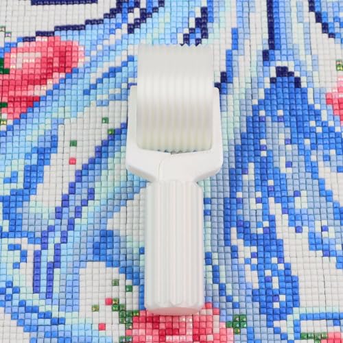 Diamond Painting White Roller, Pressure Roller for Diamond Art Canvas, Flatten and Secure Diamonds Easily, DIY Diamond Painting Accessories - color: White
