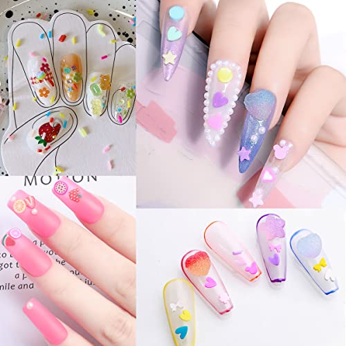 EHOPE 120G Fake Sprinkles Resin Sprinkles Fake Candy Sprinkles Clay Sprinkles Polymer Sprinkles Polymer Clay Slices for Nail Art DIY Crafts Cake Phone Case（Clay Slices+Sugar+Zuan+12C-120G - color: 01-Zuan+12Color