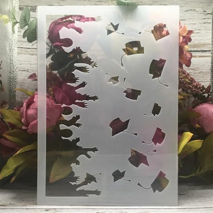 TIAMECH A4 Reusable Graduation Stencil for Painting | Congratulation Students Cap Layering Template, DIY Wall Art, Wood Furniture, Scrapbook & Crafts (8.3x11.7inch) - style: Graduation