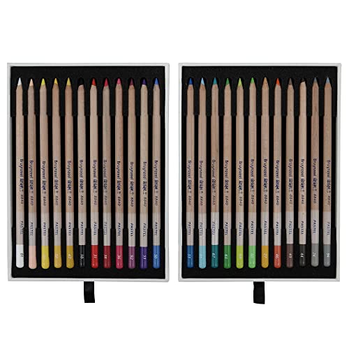 Bruynzeel Design Pastel 24 Artist Pastel Pencils in Wooden Case