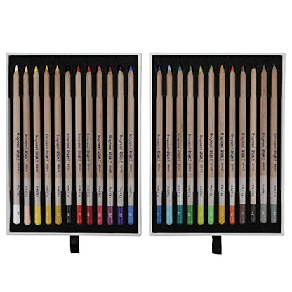 Bruynzeel Design Pastel 24 Artist Pastel Pencils in Wooden Case