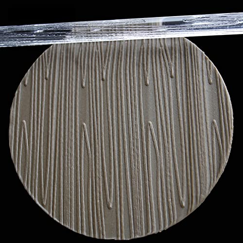 Rengue Acrylic Rolling Pin with 28 Patterns, Compliant Material, Comfortable Grip, 16 X 1 Cm, Lightweight for Dough and Pastry Acrylic Rolling Pin with 28 Patterns, Nan Kitchen (#16) - size: 52006 wood grain