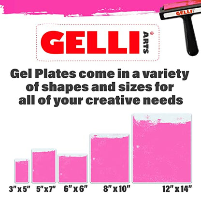 Gelli Arts Gel Printing Plate - 9" X 12" Reusable Gel Printing Plate, Printmaking Supplies, Monoprinting at Home, Arts and Crafts - size: 9" x 12"