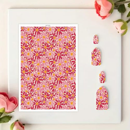24 Sheets Transfer Paper for Polymer Clay,Love Halloween Theme Red Flower 4 Different Gradient Background Print Polymer Clay Transfer Paper for DIY Art Jewelry Earrings Making 5.82X3.93 inch - color: 4 Patterns Sets