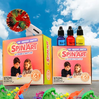 Butterfly EduFields Spin Art & Craft Kit for Kids | Educational Birthday Gift for 3+ 4 5 6 7 Year Old Boys and Girls| DIY Painting Kit for Kids | STEM Toy for for 3+ Years | Science Project Kit - style: Spin Art