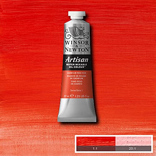 Winsor & Newton Artisan Water Mixable Oil Colour, 1.25-oz (37ml), Cadmium Red Hue - color: Cadmium Red Hue, style: 1.25-oz
