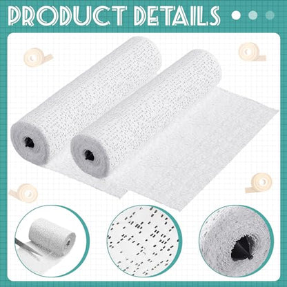 Heentan 6 Rolls Plaster Strips Plaster Gauze Bandages Blank Cloth Wrap Rolls for DIY Hobby Crafts, Belly Cast, Body Molds, Mask Making, Scenery Art(8 x 106 Inches) - size: 8 x 106 Inch