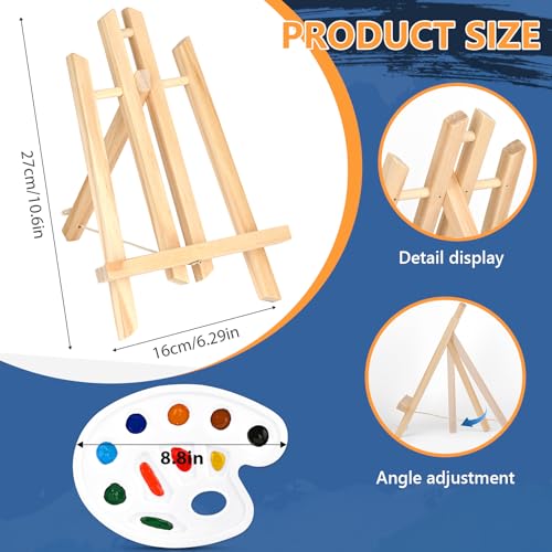 ACKASK Painting Kits for Adults Kids,Acrylic Paint Canvas Easel Set,30 Pcs Drawing Painting Supplies Art Kit,12 Paints,10 Painting Brushes,Palettes Etc,Art Set Art Supplies for Kids Adults Artists - style: 30 PCS Painting Kits