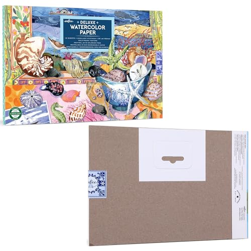 Watercolor Pad with Seashells by eeBoo - style: Seashells