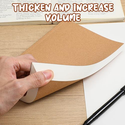 moheaaei 8 Pcs Blank Notebook, A5 Size Hardcover Sketchbook Blank, 5.5 x 8.25 Inches 128 Sheets/256 Pages Premium Paper Sketch Pad for Drawing Travelers Journal Books Art Office Supplies