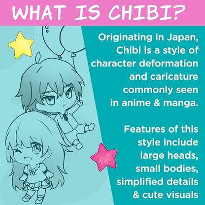 Faber-Castell Anime Drawing Kit: Chibi Edition | Step-by-Step Instruction Book with 20 Practice Pages, Color Pencil Set & Drawing Supplies for Kids, Back to School Supplies (1 Book) - style: Chibi Edition